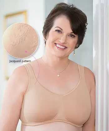 NEW!!!! ABC 128 JACQUARD SOFT CUP MASTECTOMY BRA
