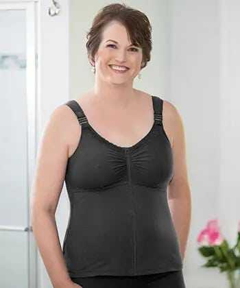 NEW!!!! ABC 952 Zip-Front Post-Surgical Camisole with Drain Management